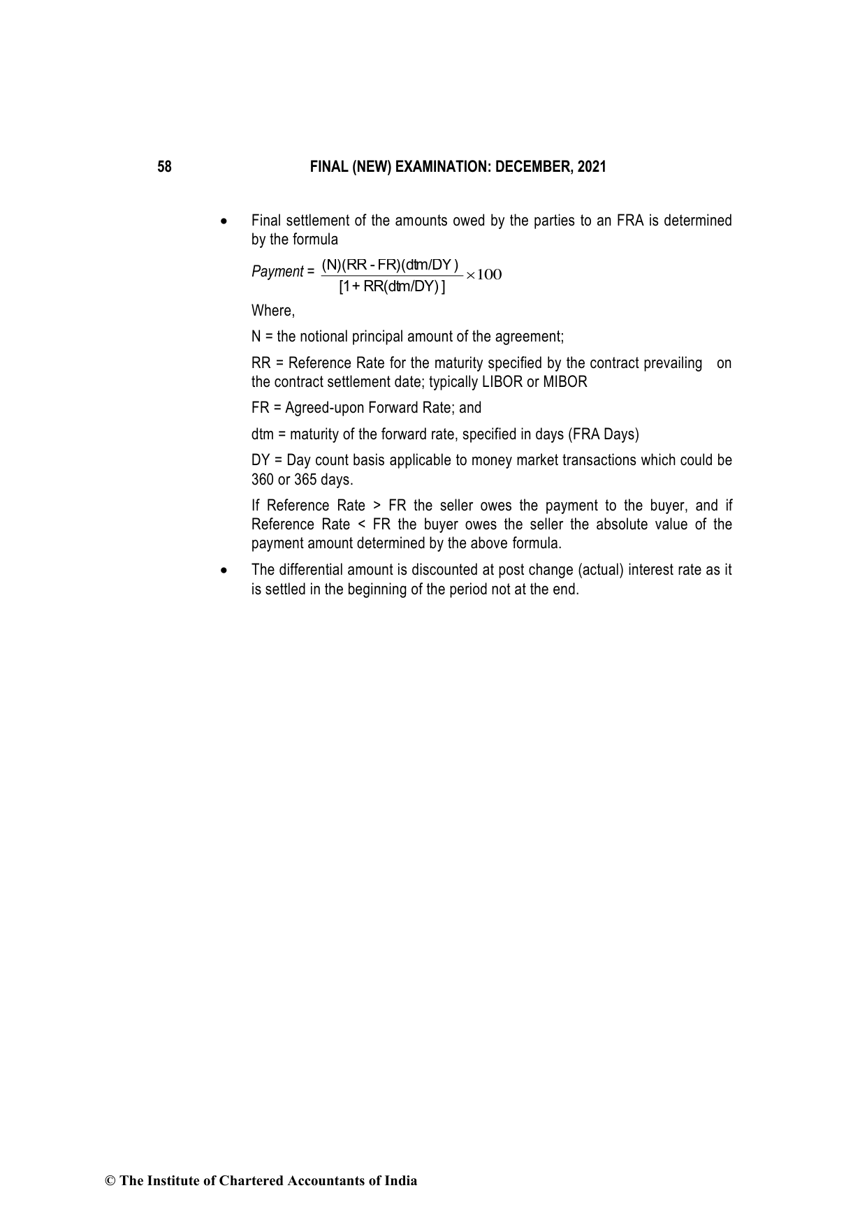 Advanced Financial Management December 2021, question page 22