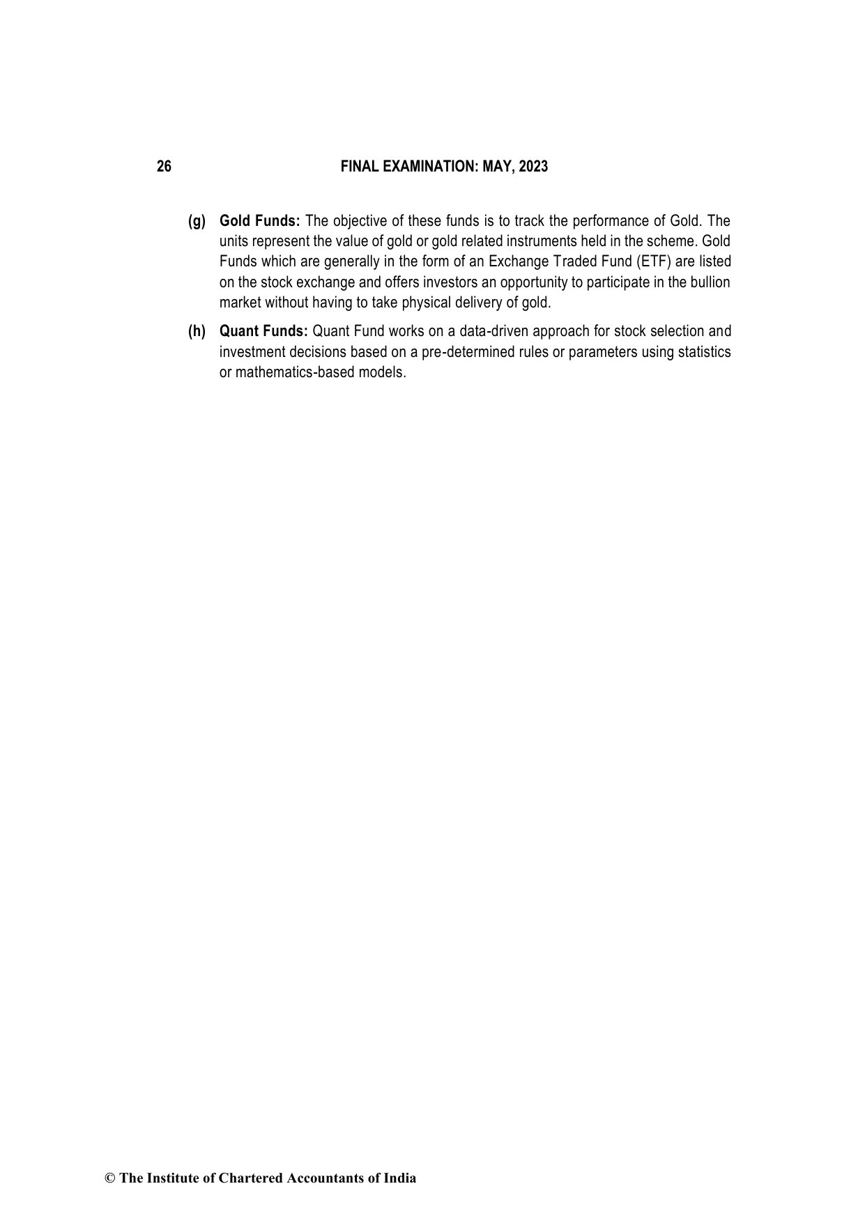 Advanced Financial Management May 2023, question page 26