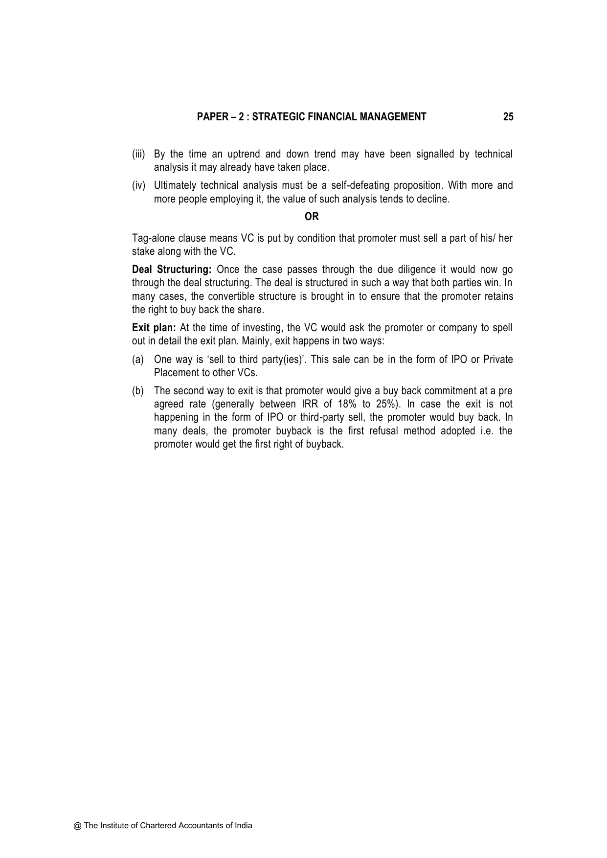 Advanced Financial Management November 2023, question page 25