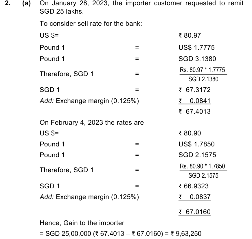 ICAI answer to AFM Mock Test 1, Question 6(a)