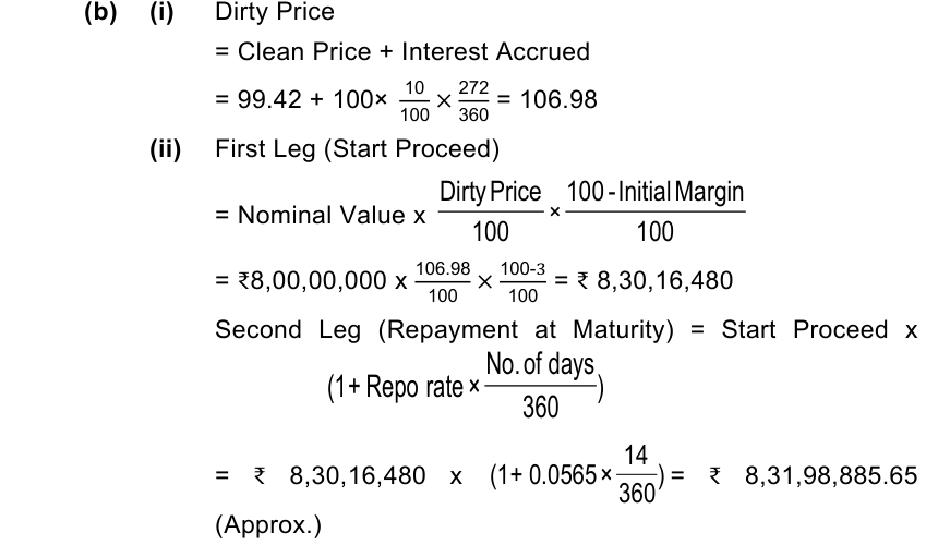 ICAI answer to AFM Mock Test 1, Question 6(b)