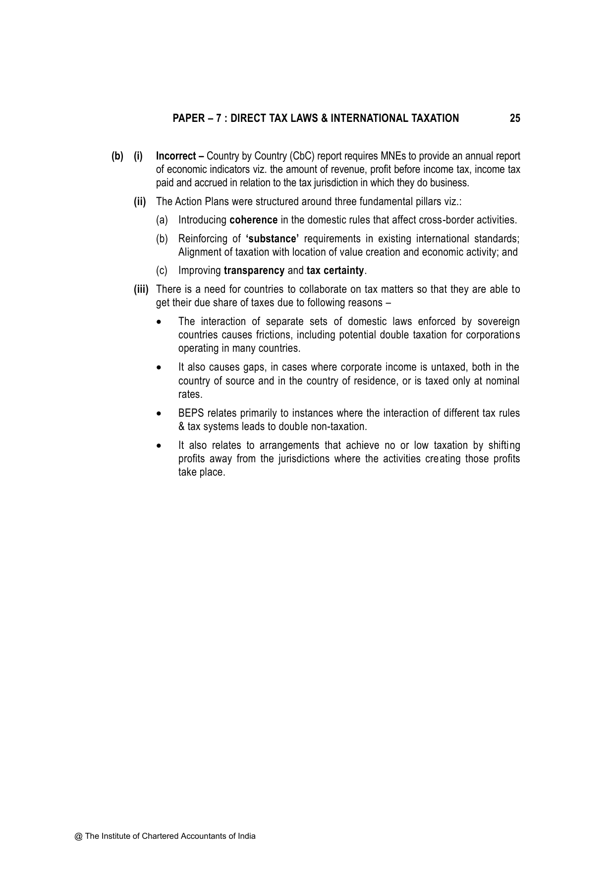 Direct Tax Laws & International Taxation November 2023, question page 25