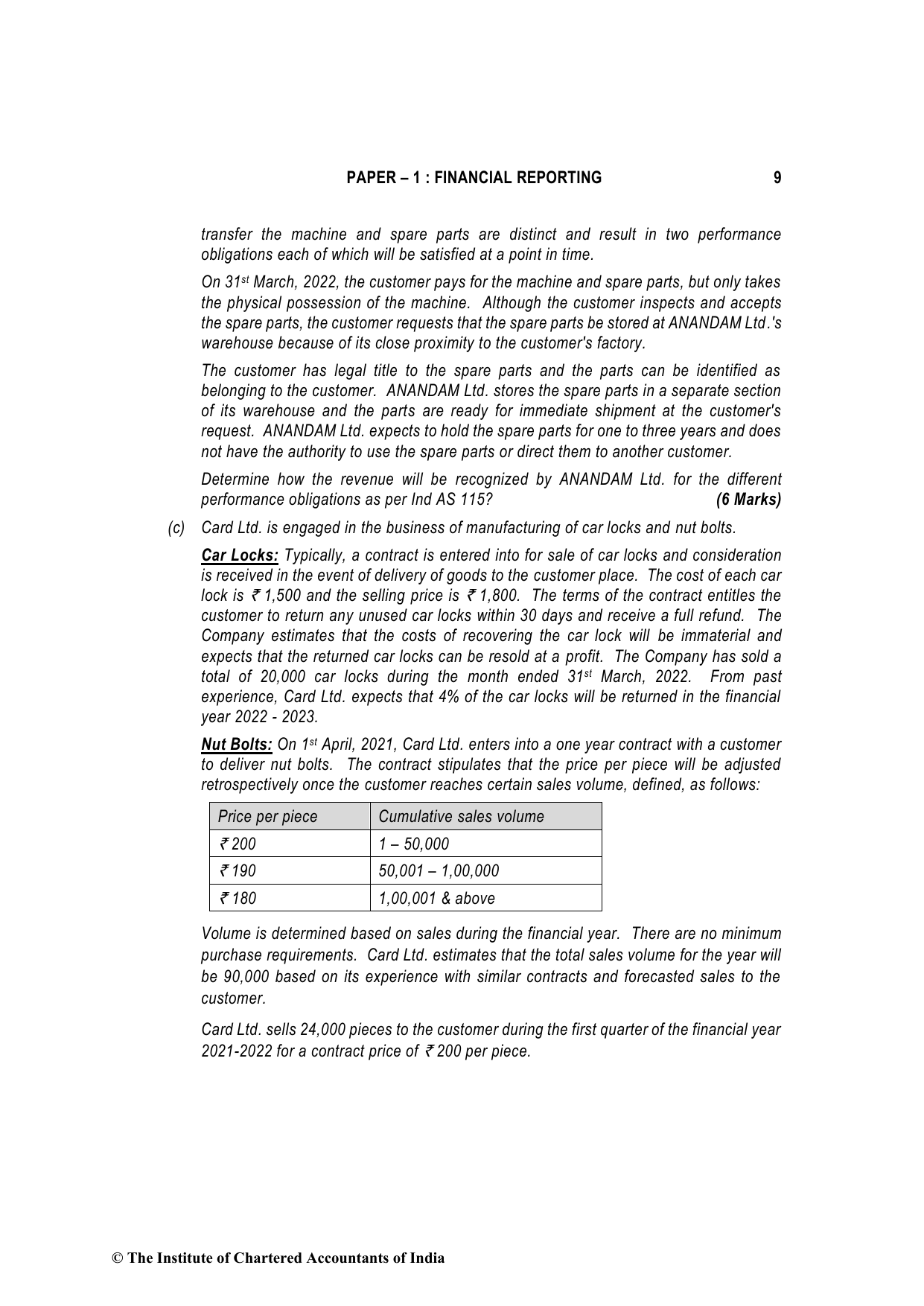 Financial Reporting May 2022, question page 9