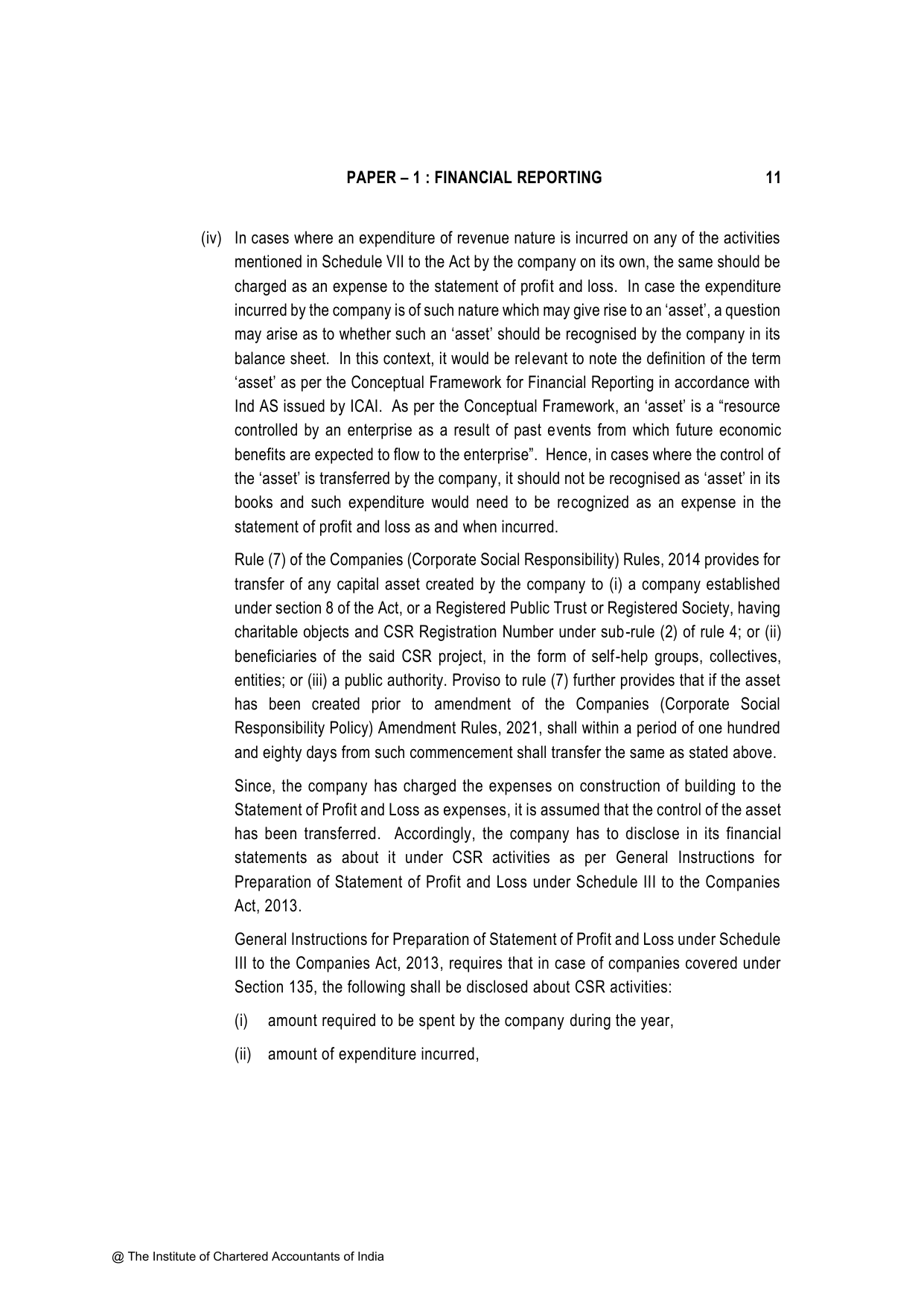 Financial Reporting November 2023, question page 11