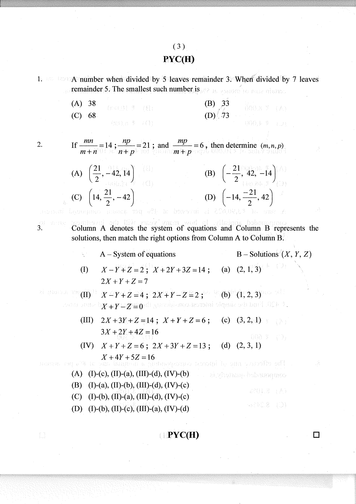 Question
