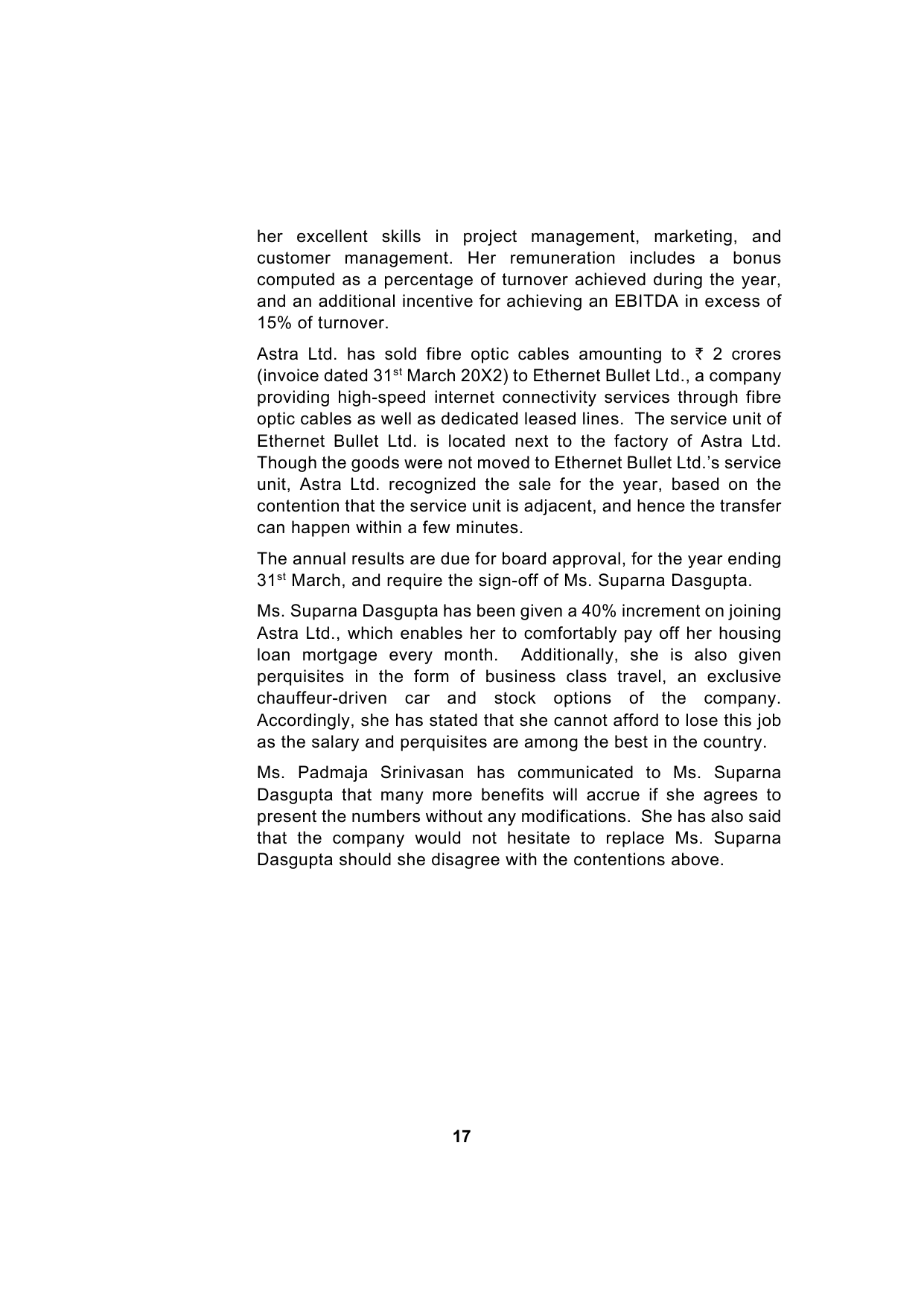 Paper 1: Financial Reporting — Model Test Paper 1, question page 17