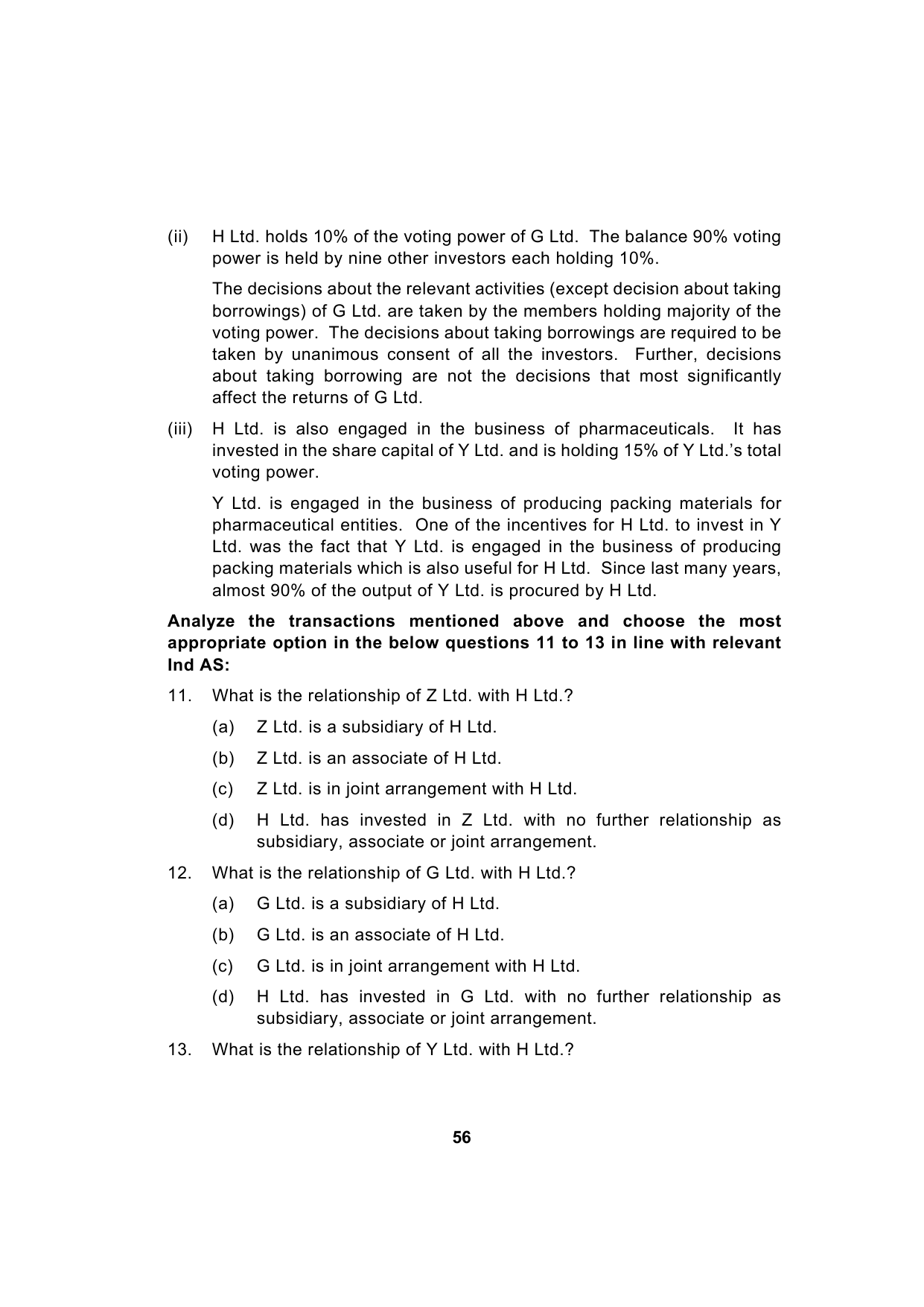 Paper 1: Financial Reporting — Model Test Paper 4, question page 6