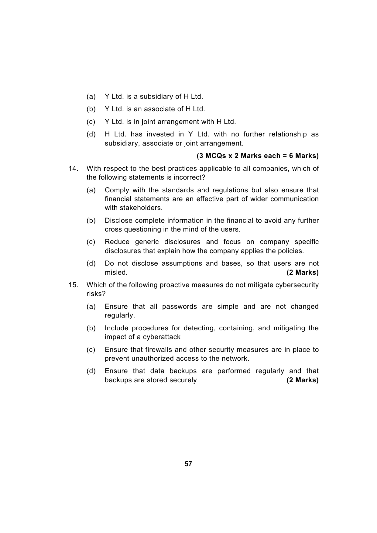 Paper 1: Financial Reporting — Model Test Paper 4, question page 7