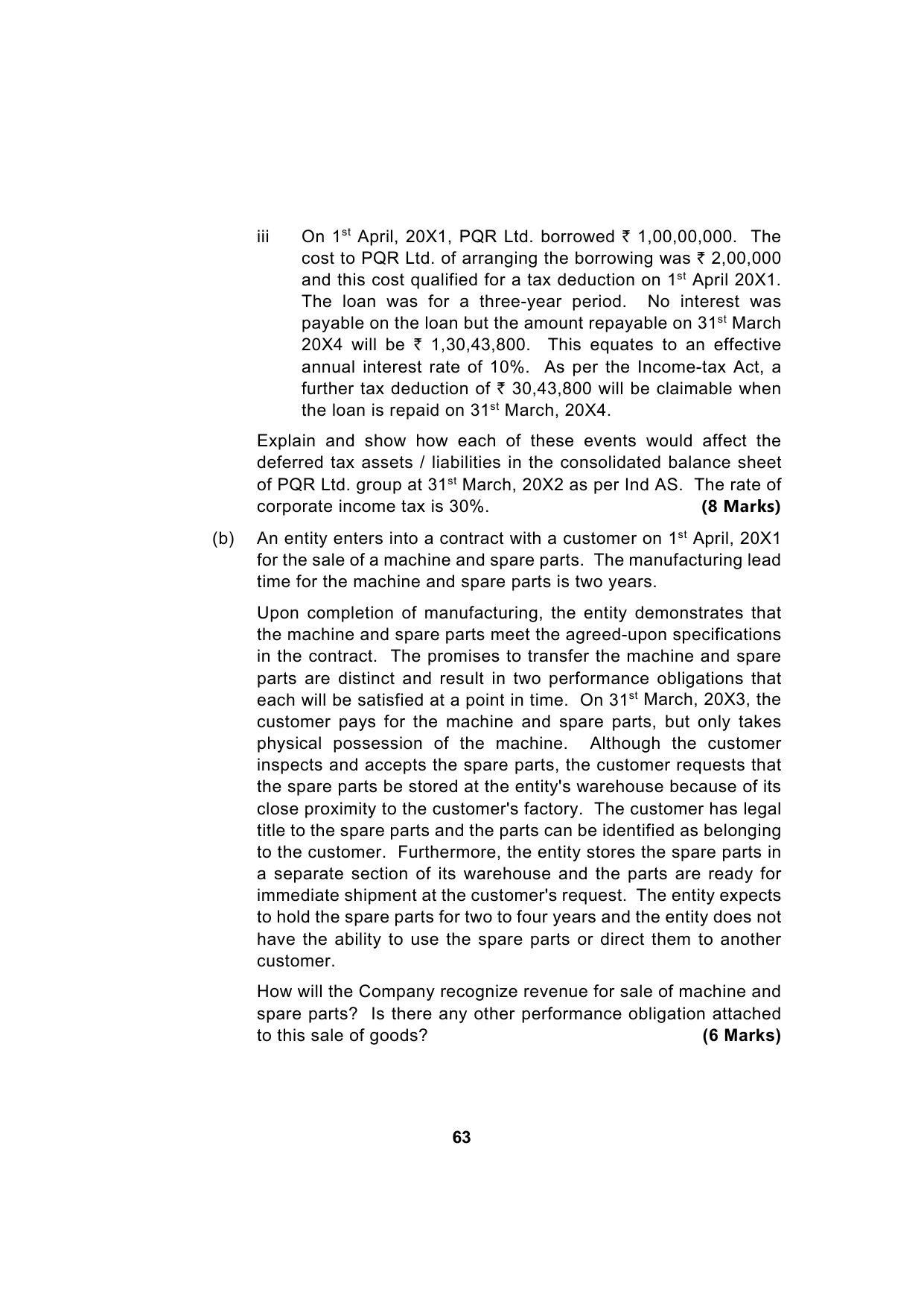 Paper 1: Financial Reporting — Model Test Paper 4, question page 13