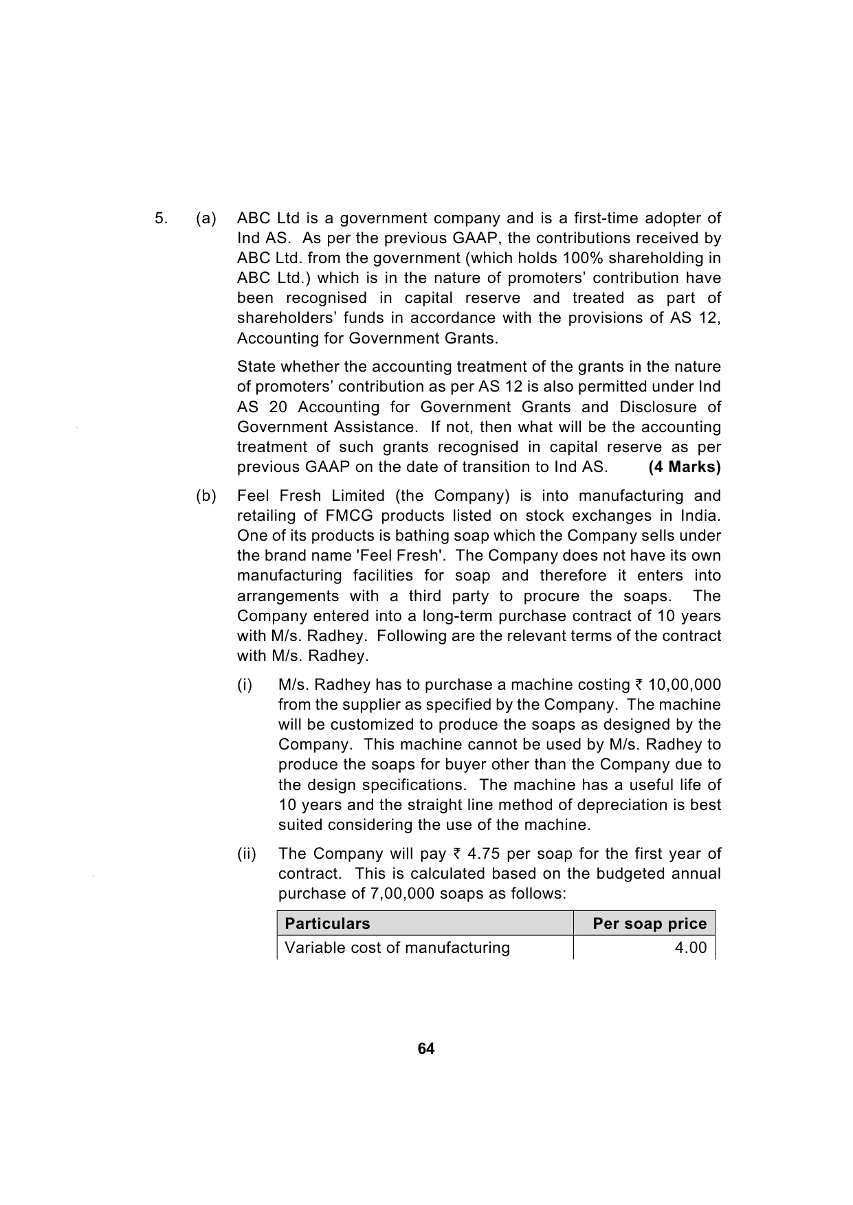 Paper 1: Financial Reporting — Model Test Paper 4, question page 14