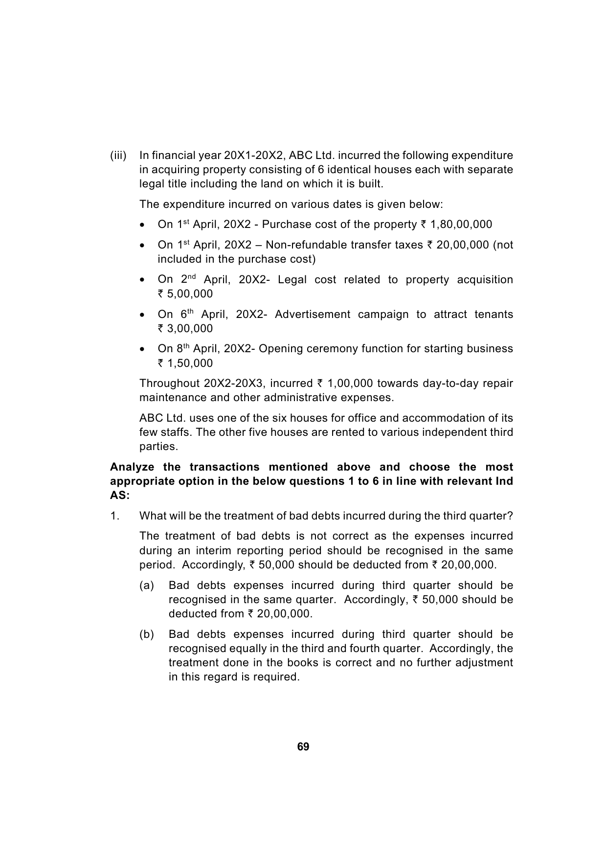 Paper 1: Financial Reporting — Model Test Paper 5, question page 2