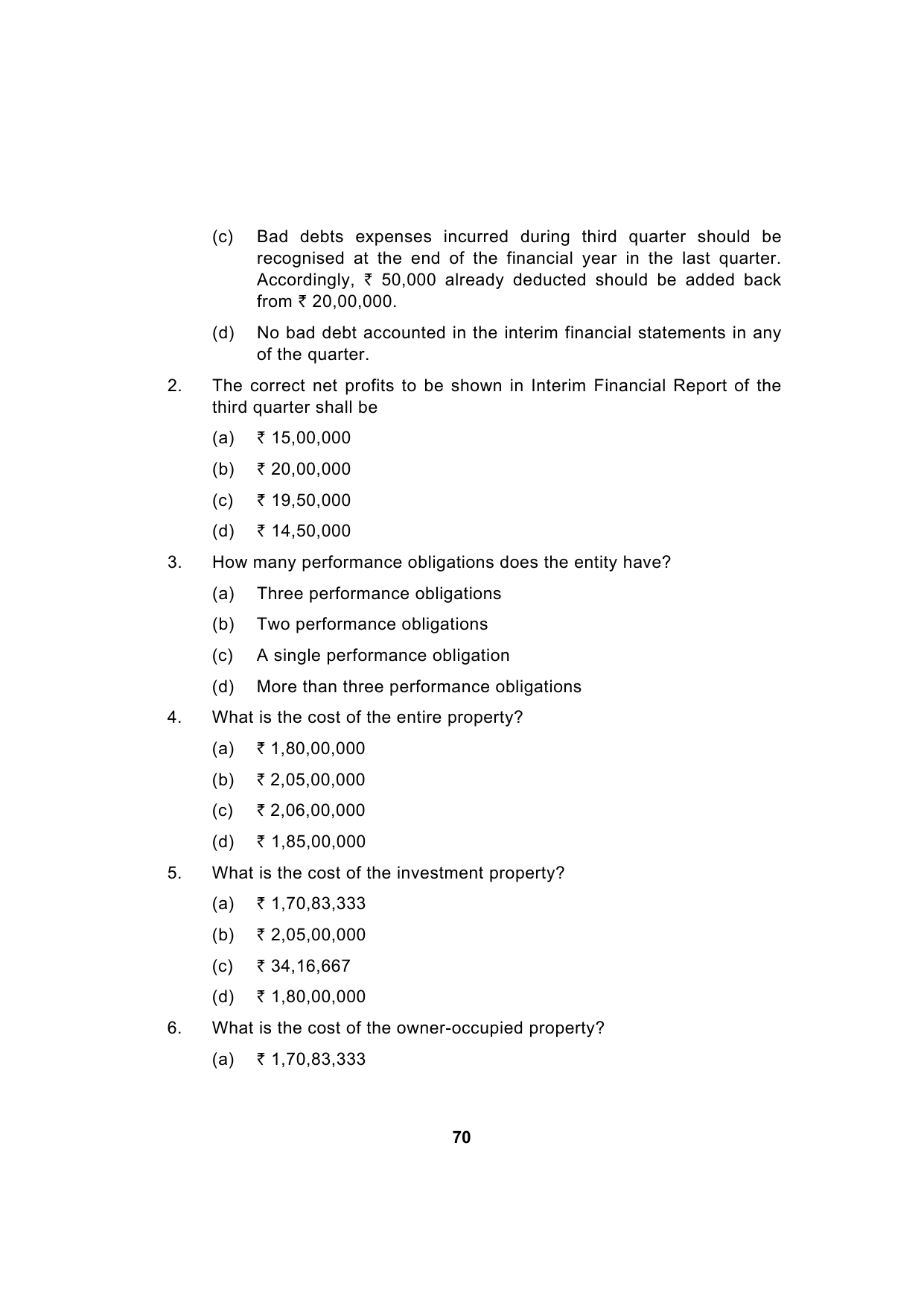 Paper 1: Financial Reporting — Model Test Paper 5, question page 3