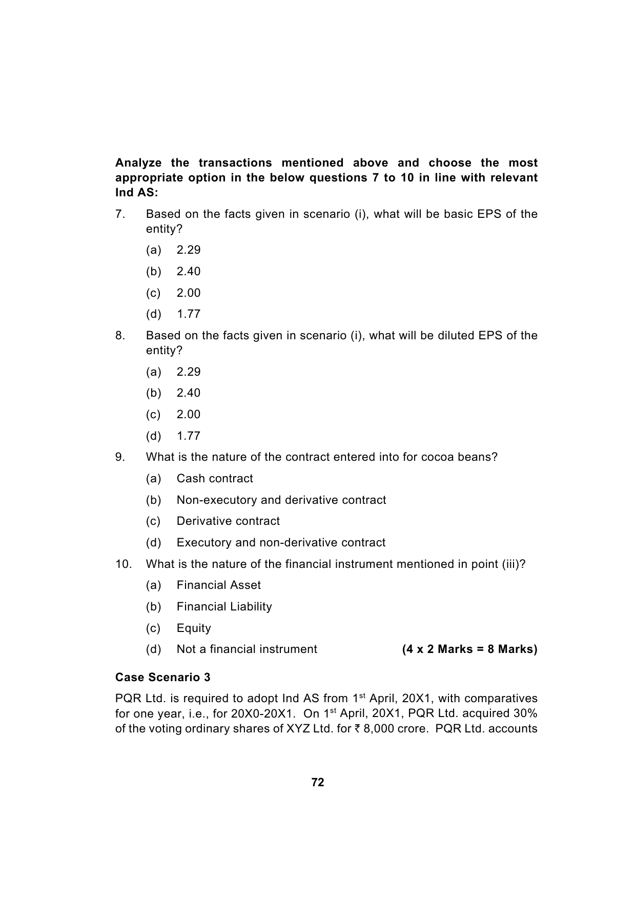 Paper 1: Financial Reporting — Model Test Paper 5, question page 5