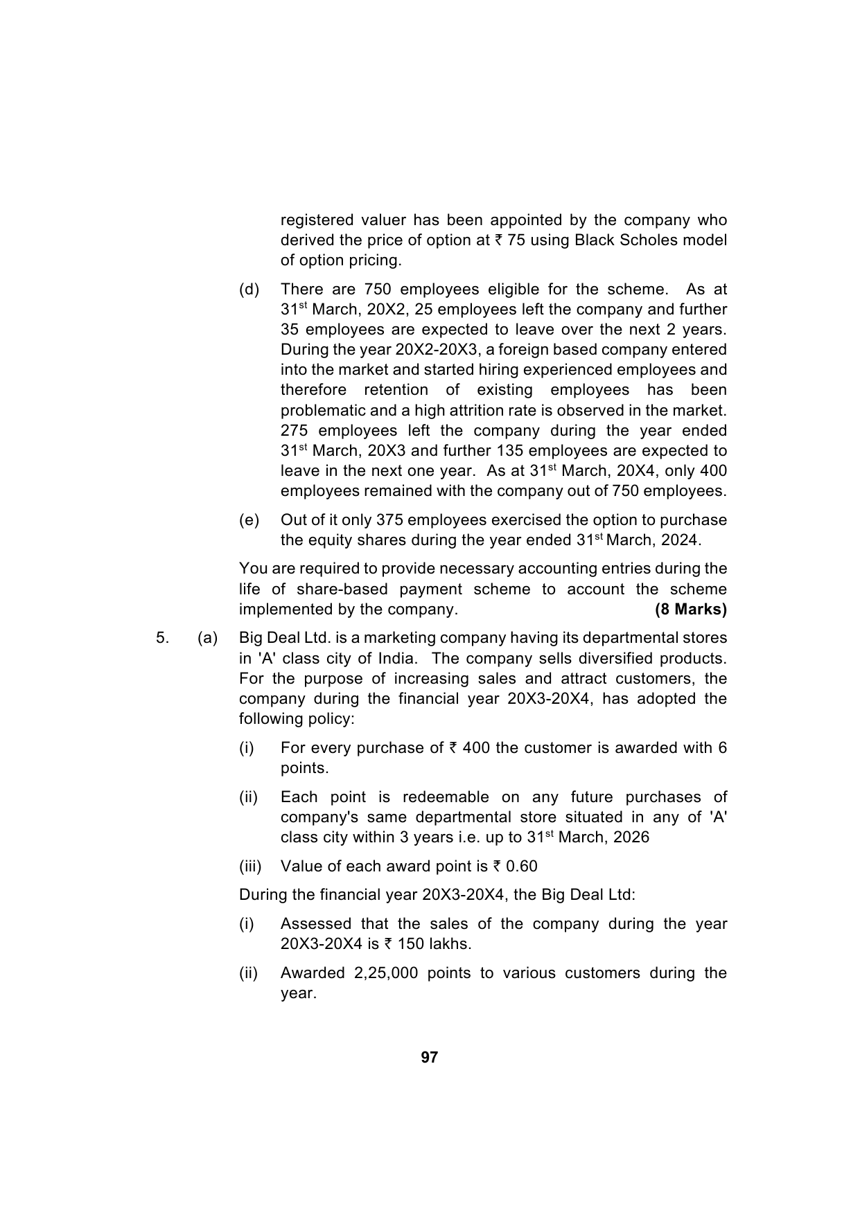 Paper 1: Financial Reporting — Model Test Paper 6, question page 15