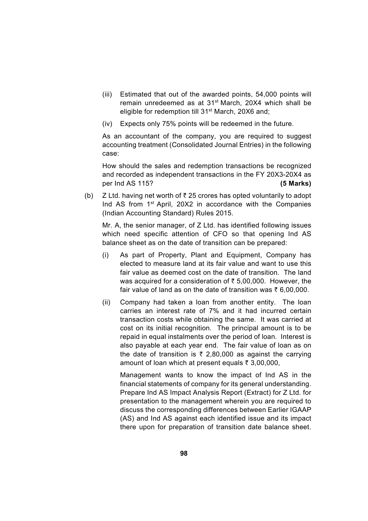 Paper 1: Financial Reporting — Model Test Paper 6, question page 16