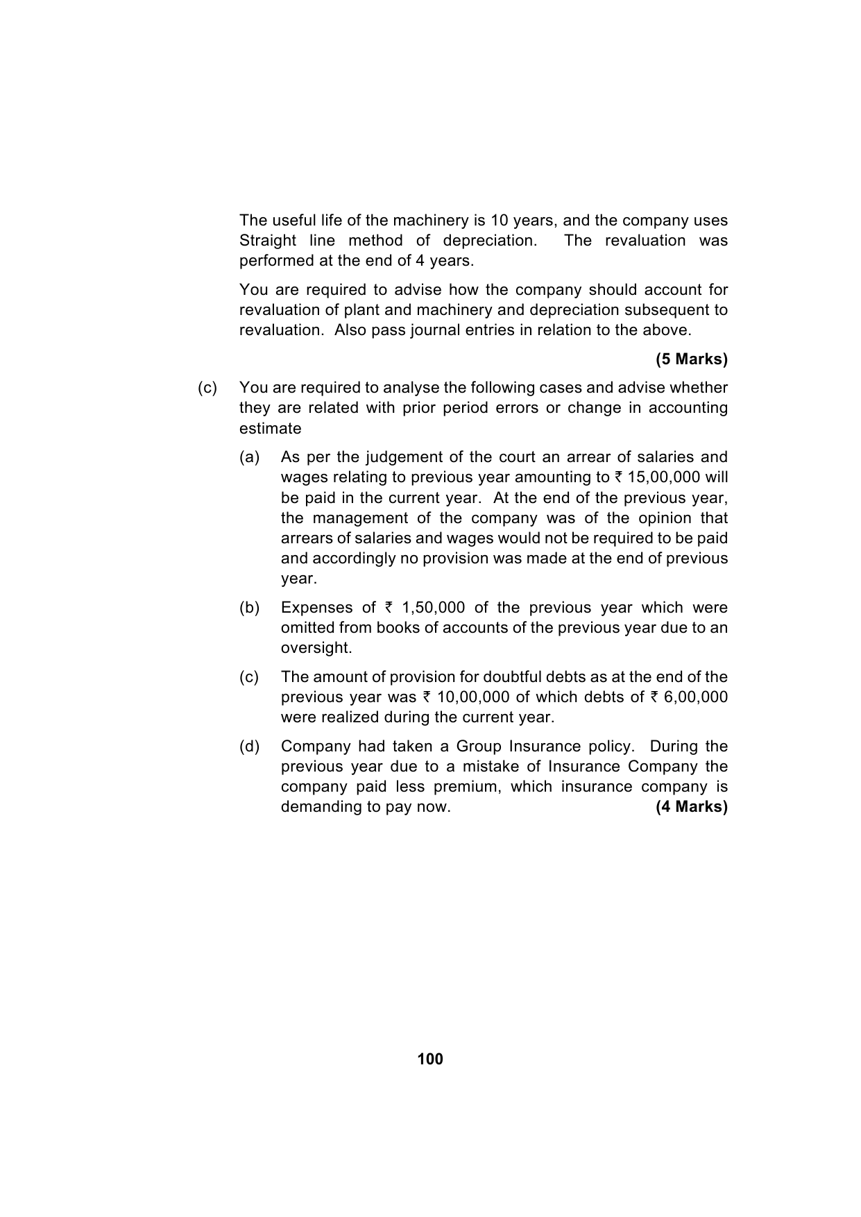 Paper 1: Financial Reporting — Model Test Paper 6, question page 18