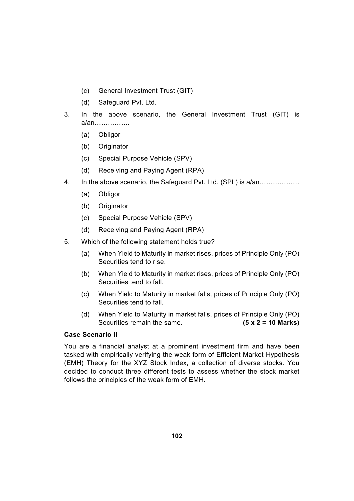 Paper 2: Advanced Financial Management — Model Test Paper 1, question page 2