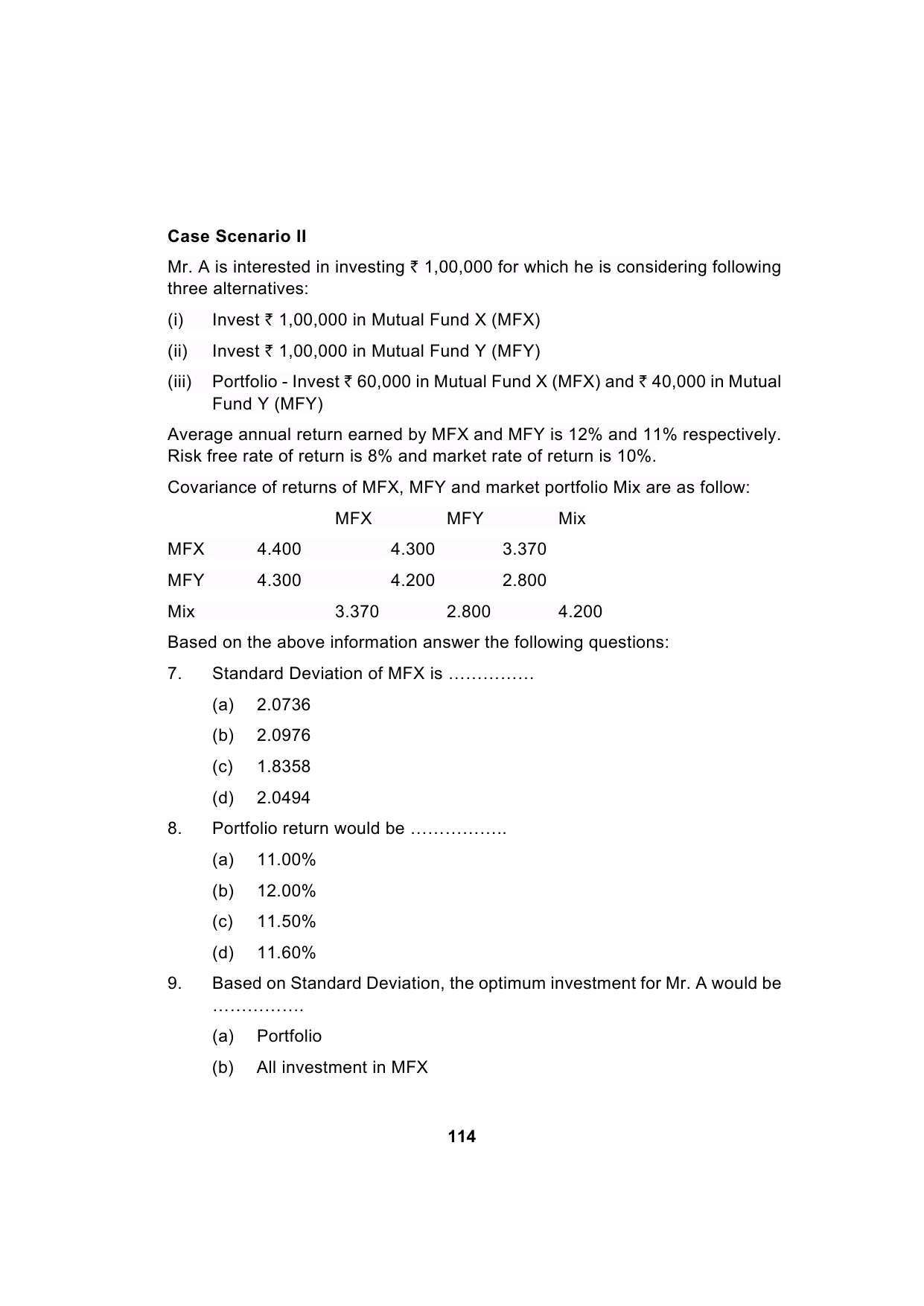 Paper 2: Advanced Financial Management — Model Test Paper 2, question page 3