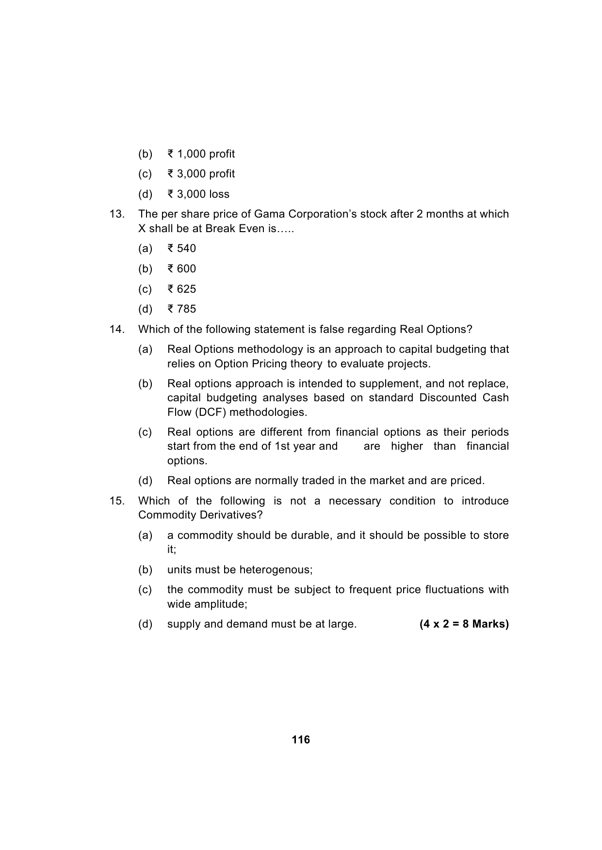 Paper 2: Advanced Financial Management — Model Test Paper 2, question page 5