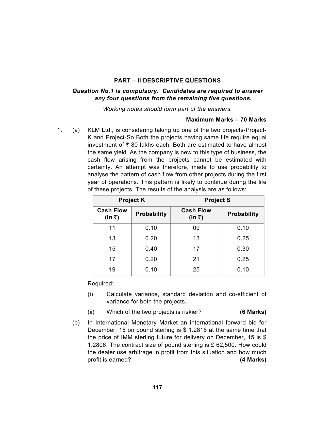 Paper 2: Advanced Financial Management — Model Test Paper 2, question page 6