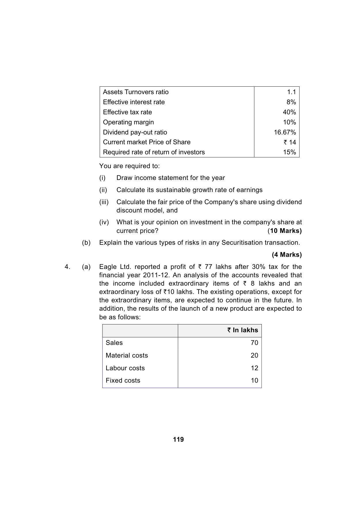 Paper 2: Advanced Financial Management — Model Test Paper 2, question page 8