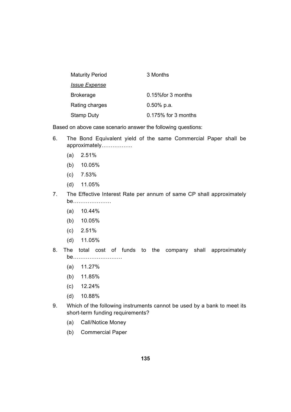 Paper 2: Advanced Financial Management — Model Test Paper 4, question page 3