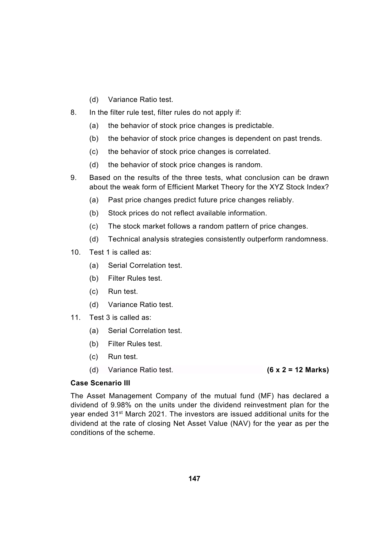 Paper 2: Advanced Financial Management — Model Test Paper 5, question page 4