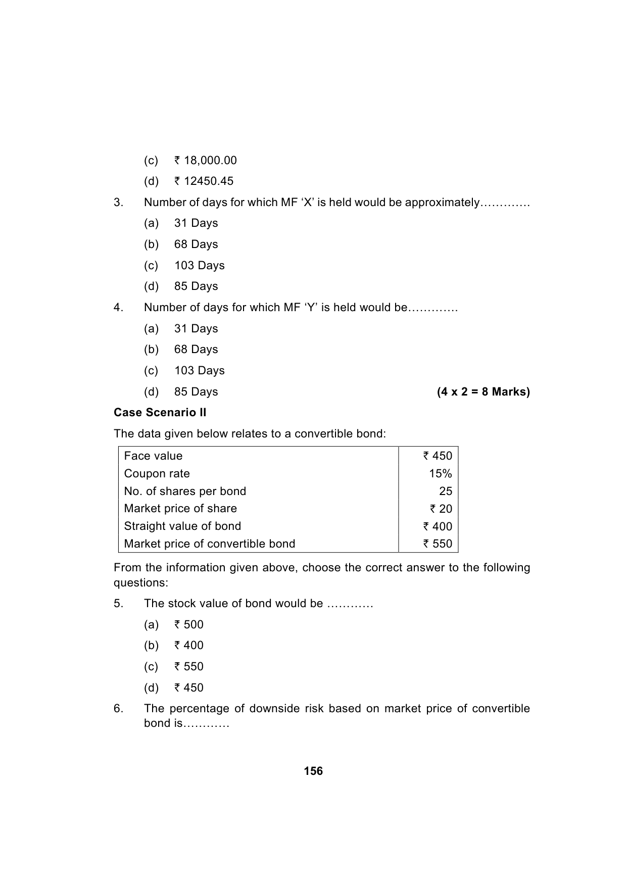 Paper 2: Advanced Financial Management — Model Test Paper 6, question page 2