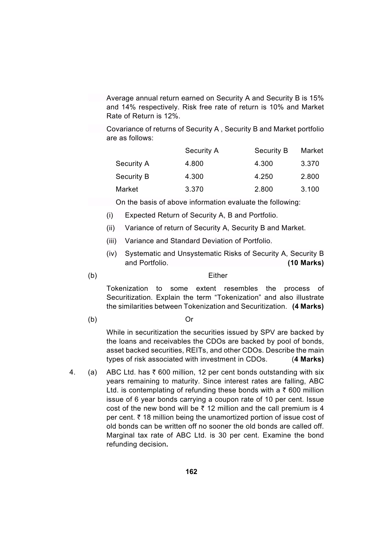 Paper 2: Advanced Financial Management — Model Test Paper 6, question page 8