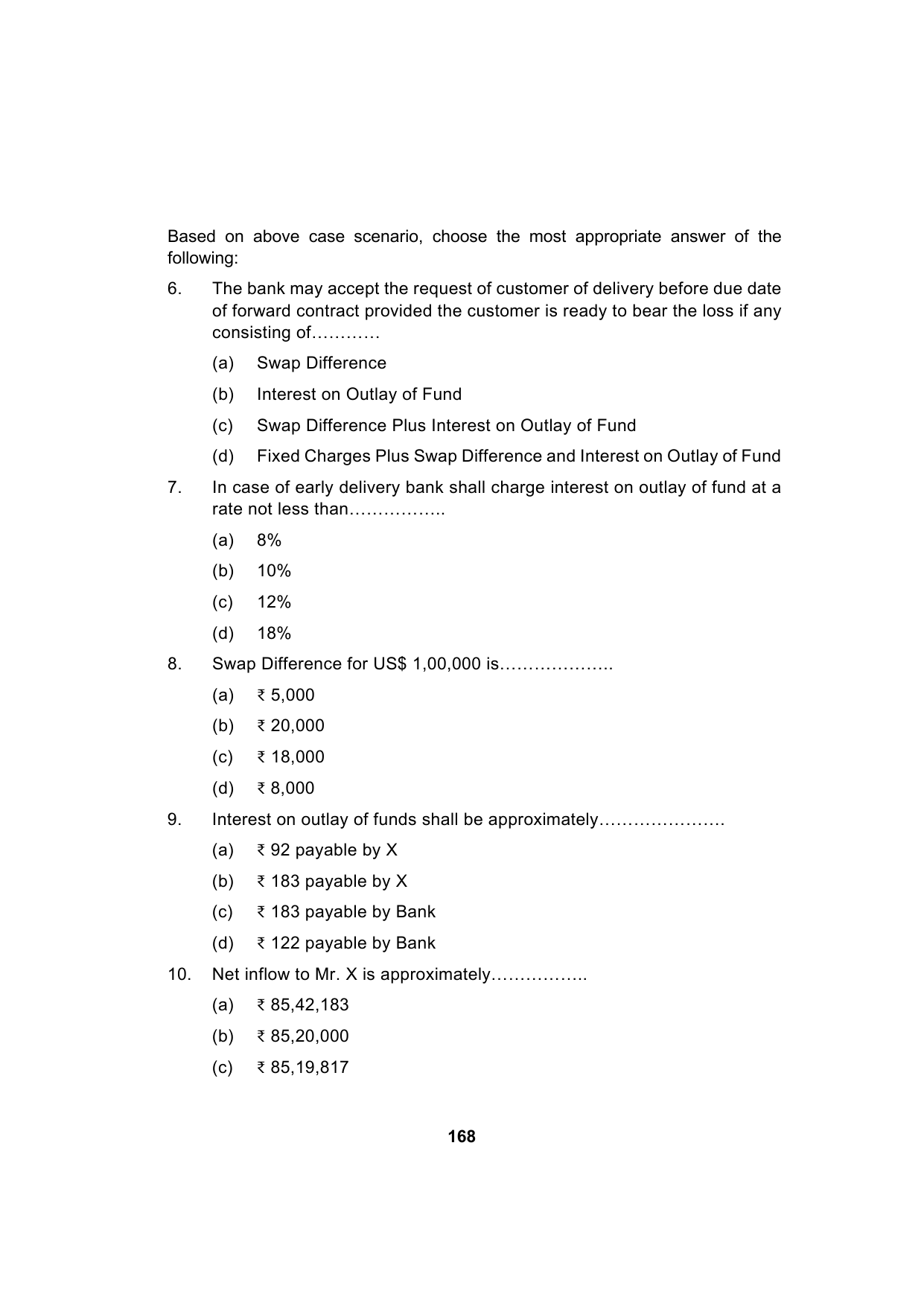 Paper 2: Advanced Financial Management — Model Test Paper 7, question page 3