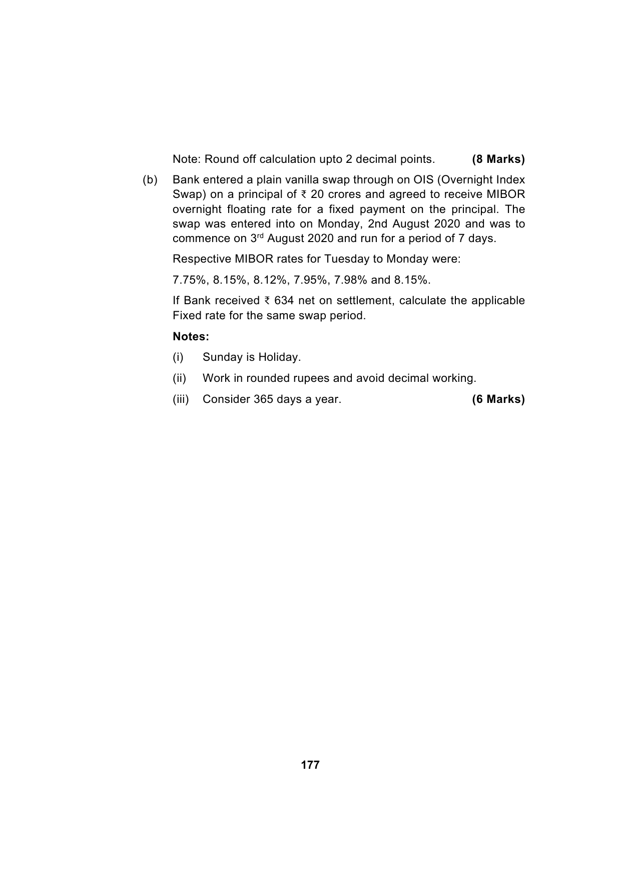 Paper 2: Advanced Financial Management — Model Test Paper 7, question page 12