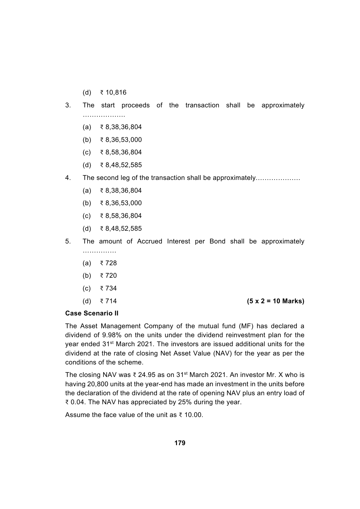 Paper 2: Advanced Financial Management — Model Test Paper 8, question page 2