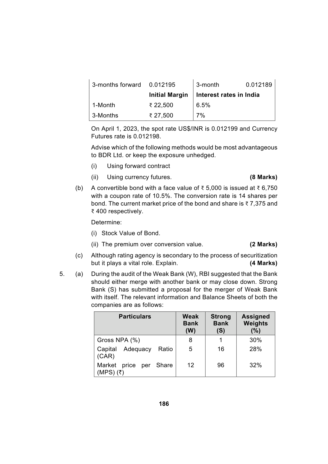 Paper 2: Advanced Financial Management — Model Test Paper 8, question page 9