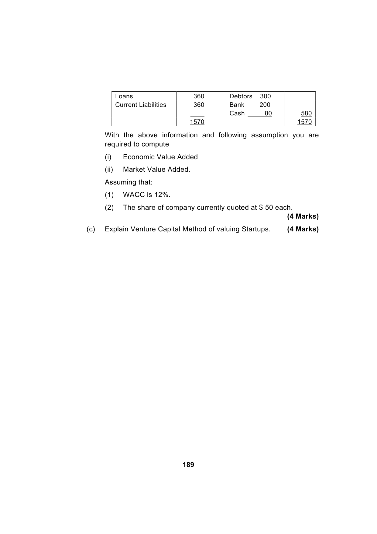 Paper 2: Advanced Financial Management — Model Test Paper 8, question page 12