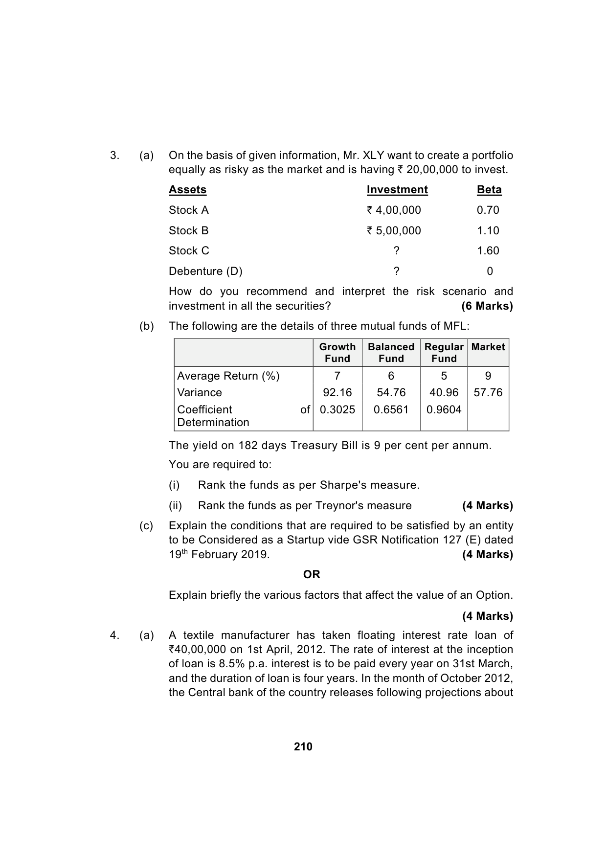Paper 2: Advanced Financial Management — Model Test Paper 10, question page 9