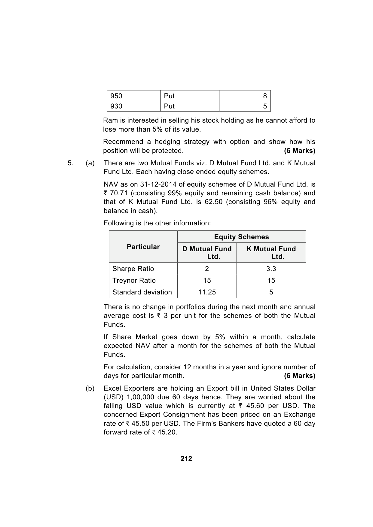 Paper 2: Advanced Financial Management — Model Test Paper 10, question page 11