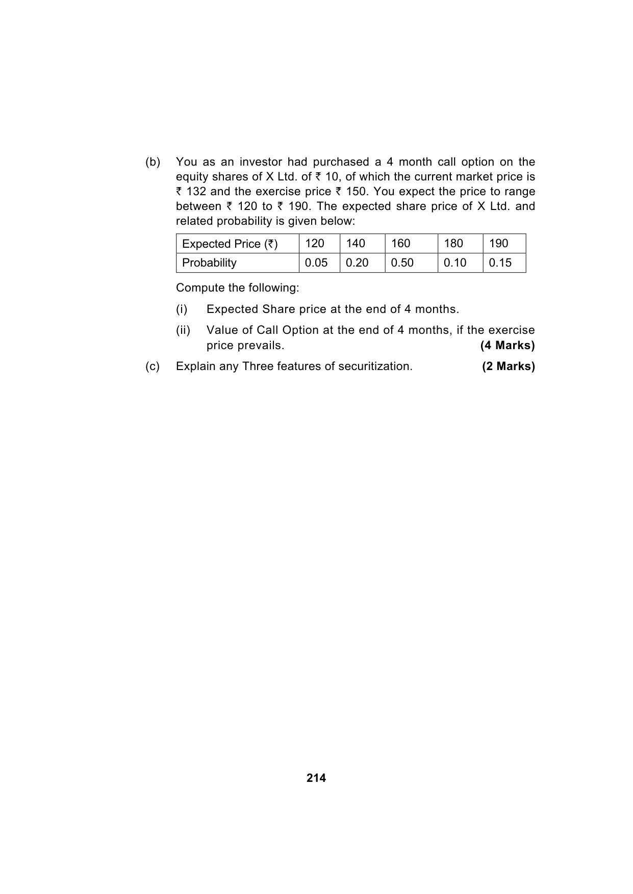 Paper 2: Advanced Financial Management — Model Test Paper 10, question page 13