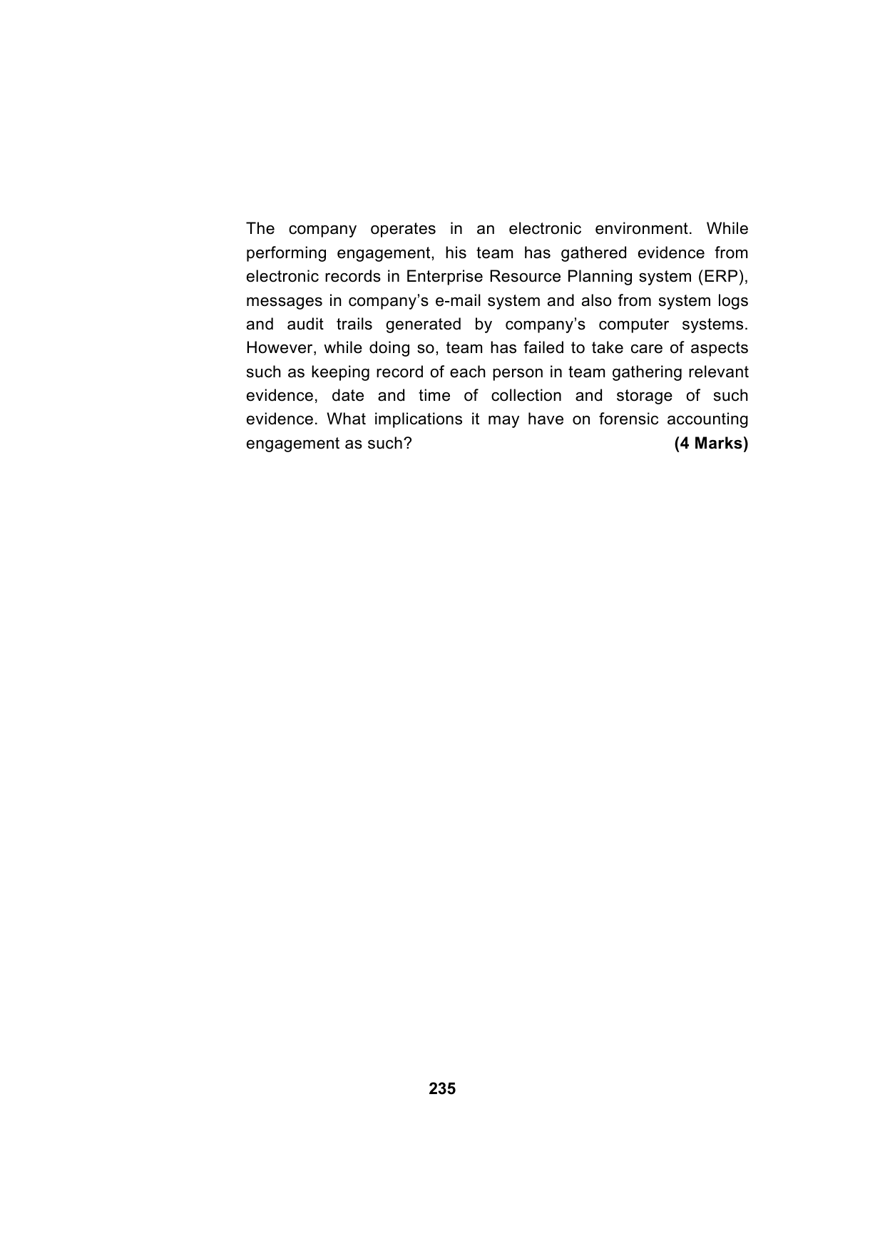 Paper 3: Advanced Auditing, Assurance and Professional Ethics — Model Test Paper 1, question page 21