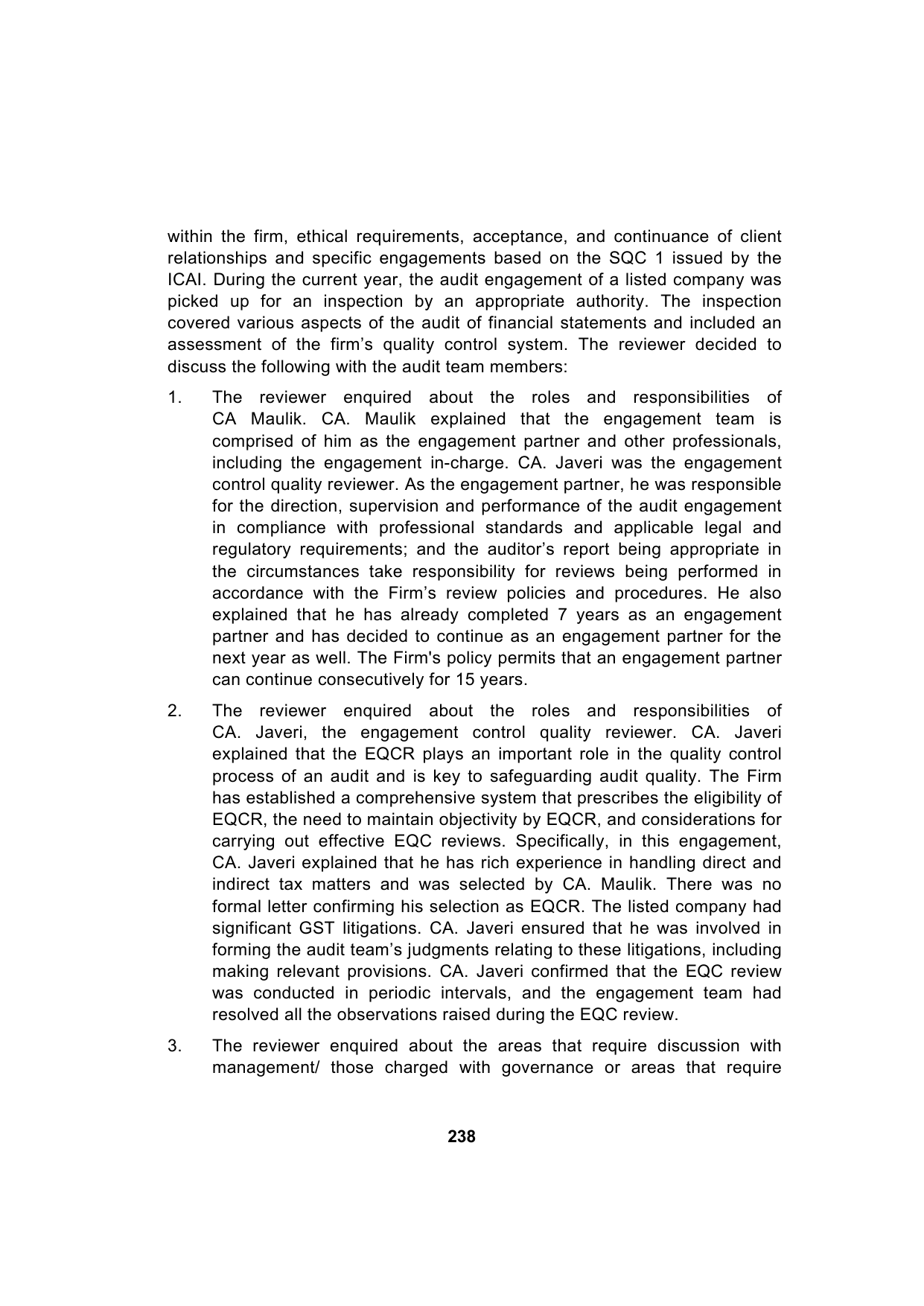 Paper 3: Advanced Auditing, Assurance and Professional Ethics — Model Test Paper 2, question page 3