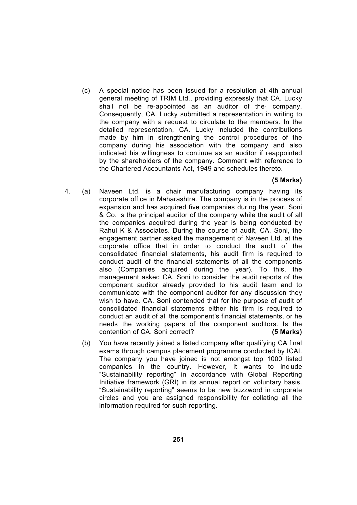 Paper 3: Advanced Auditing, Assurance and Professional Ethics — Model Test Paper 2, question page 16