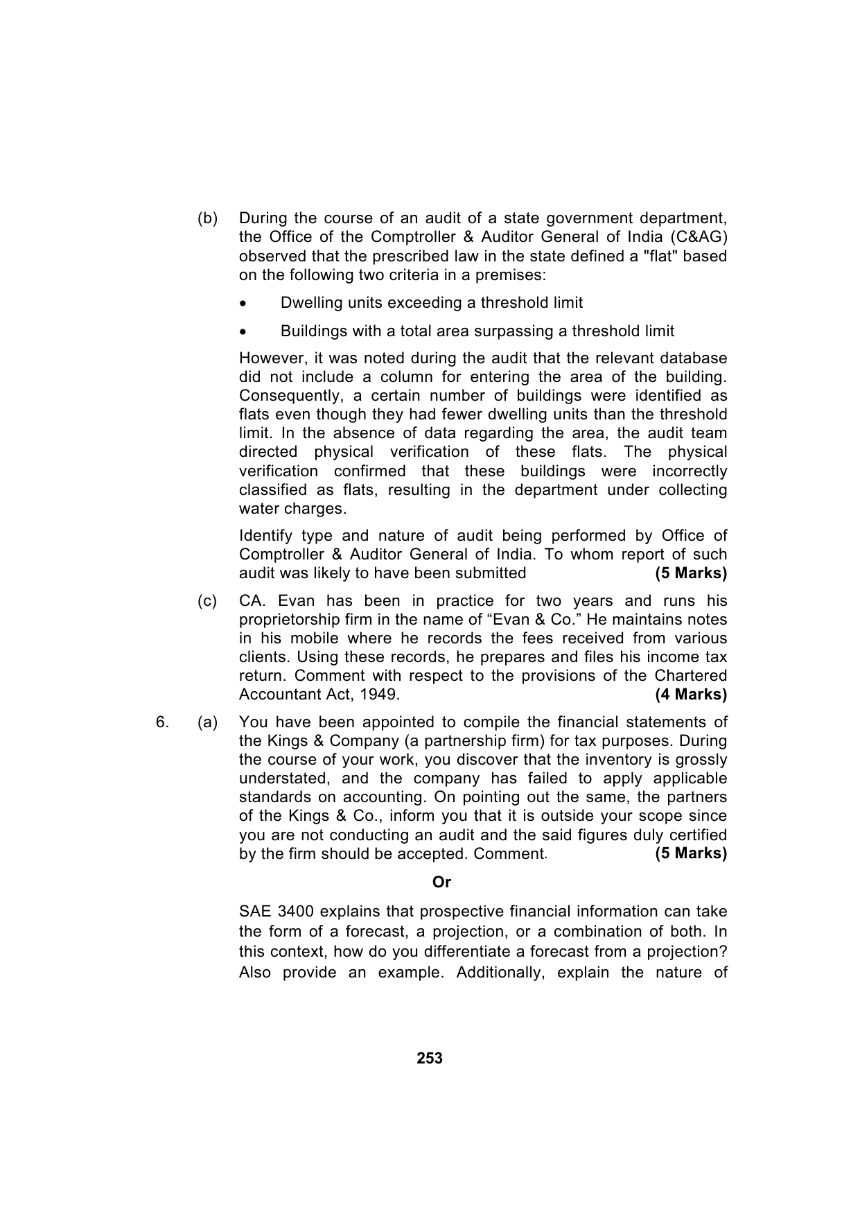 Paper 3: Advanced Auditing, Assurance and Professional Ethics — Model Test Paper 2, question page 18