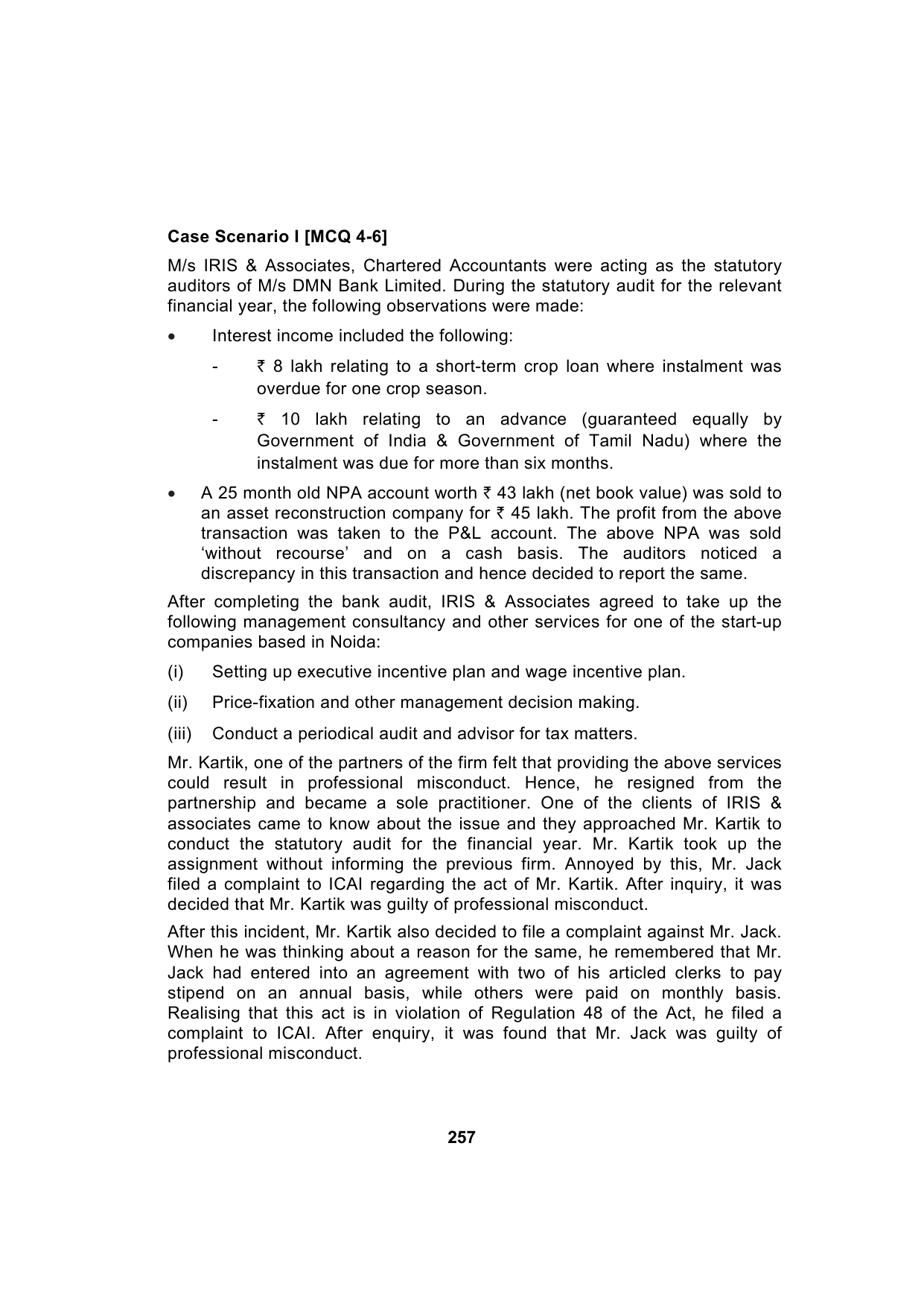 Paper 3: Advanced Auditing, Assurance and Professional Ethics — Model Test Paper 3, question page 3