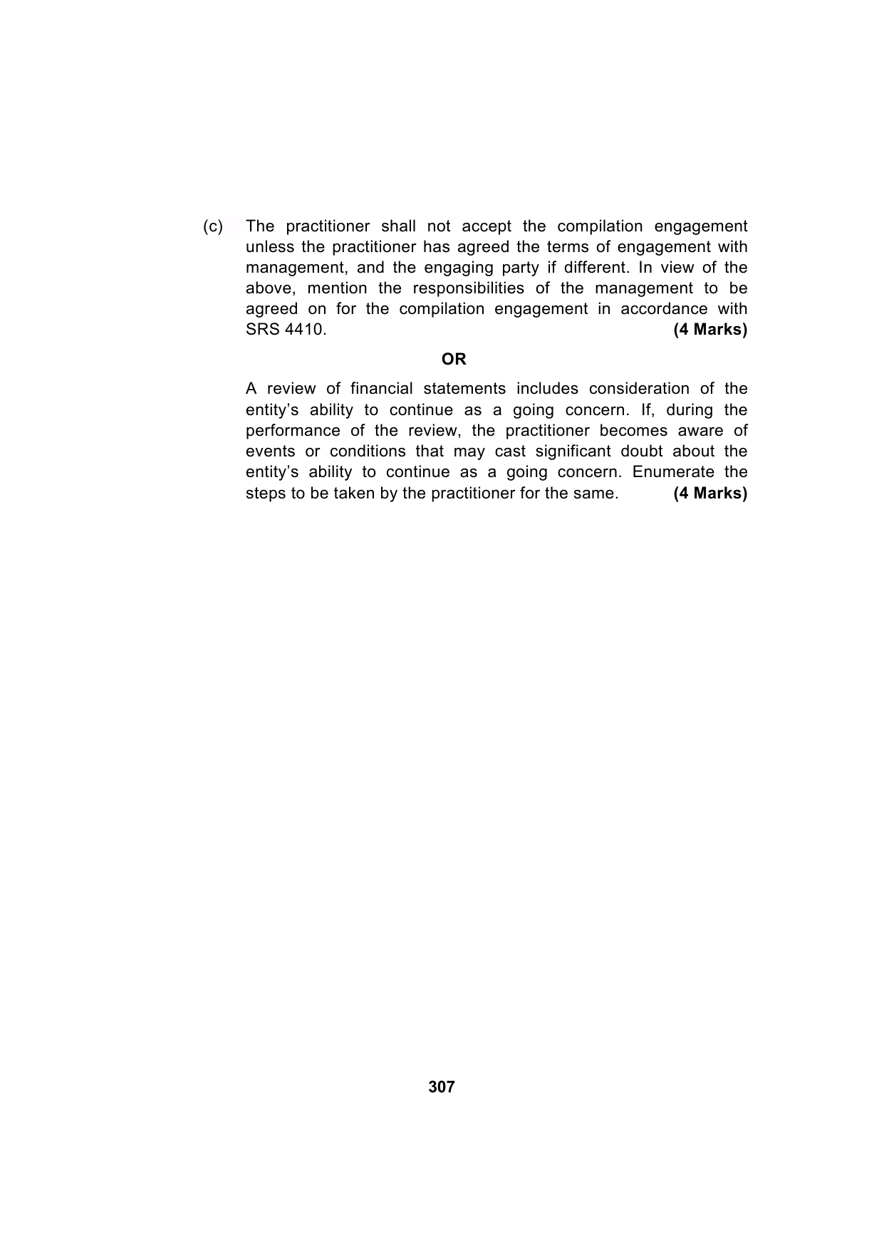 Paper 3: Advanced Auditing, Assurance and Professional Ethics — Model Test Paper 5, question page 18