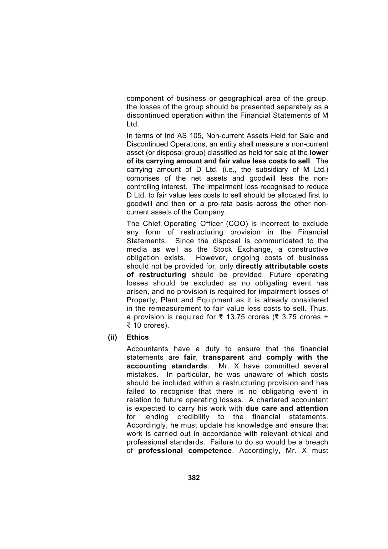 Paper 1: Financial Reporting — Model Test Paper 3, answer page 14