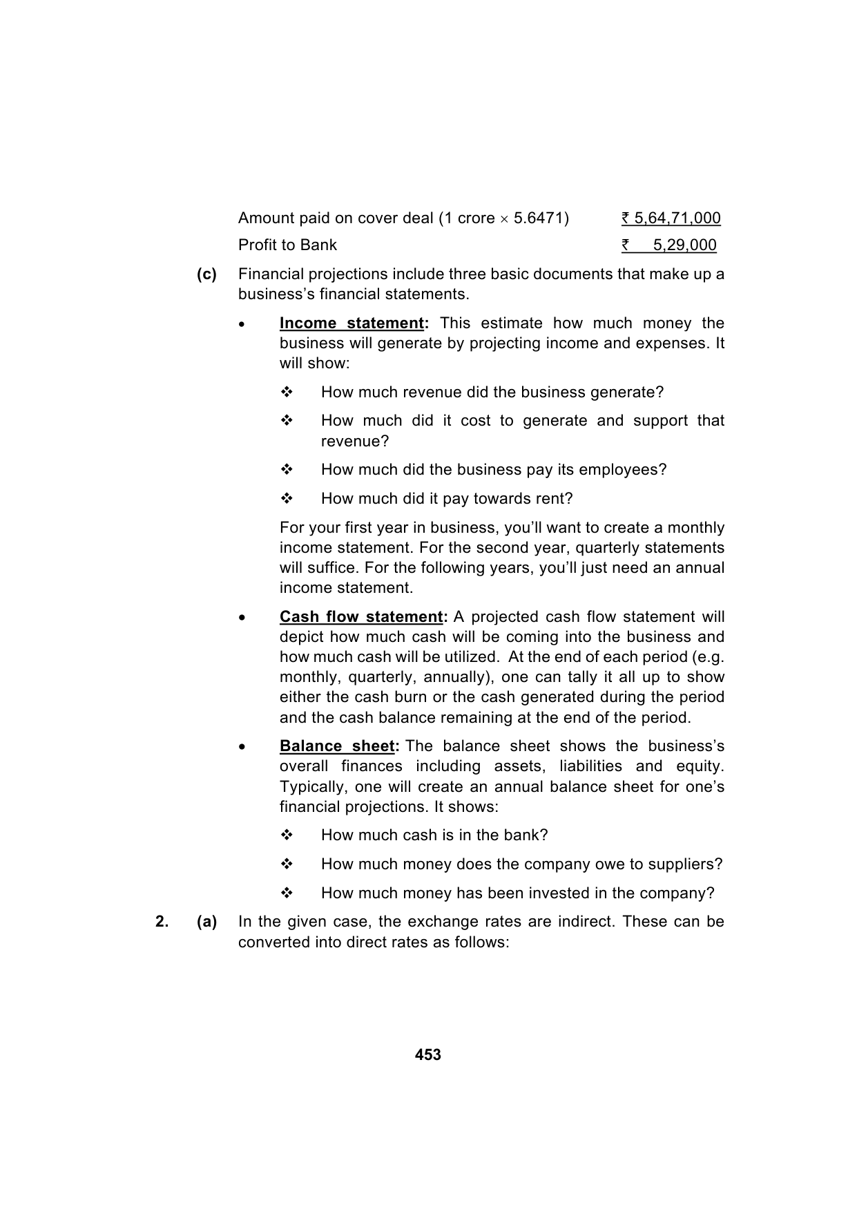Paper 2: Advanced Financial Management — Model Test Paper 1, answer page 3