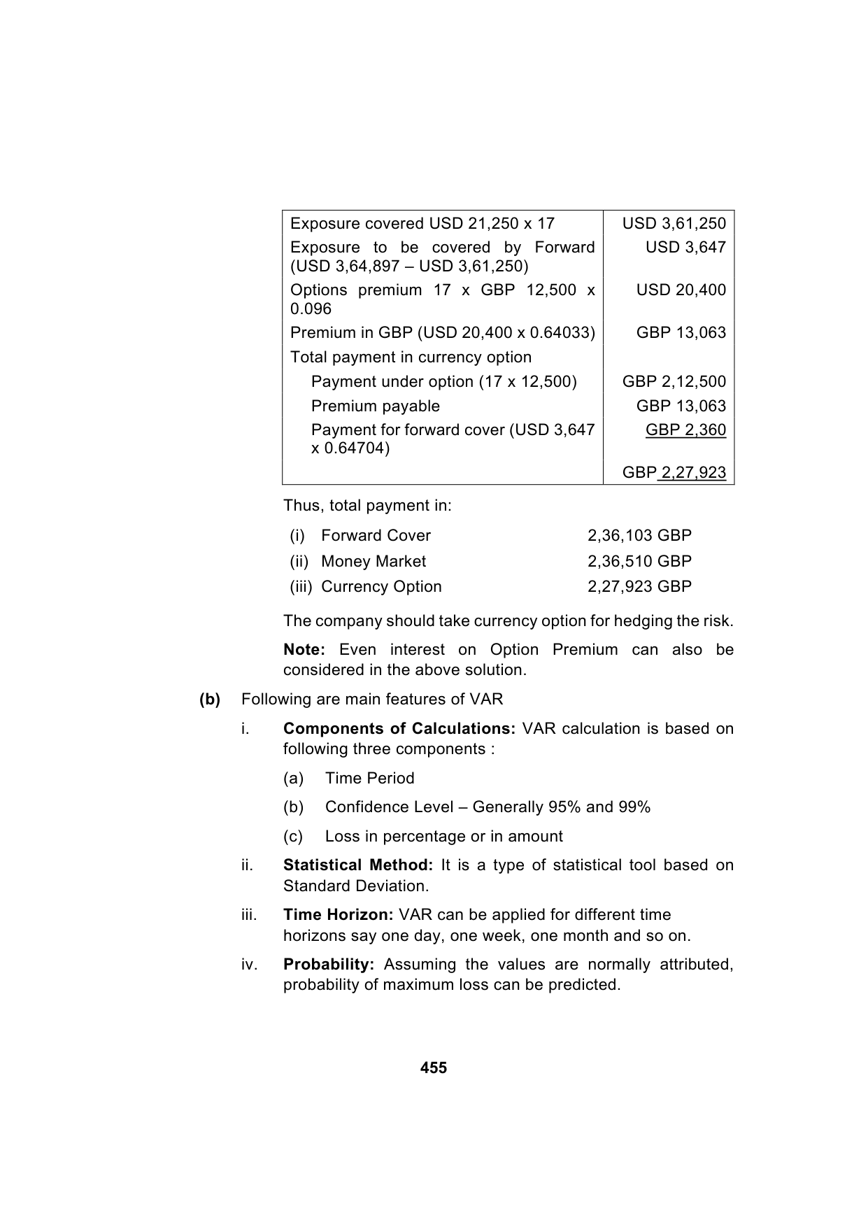 Paper 2: Advanced Financial Management — Model Test Paper 1, answer page 5