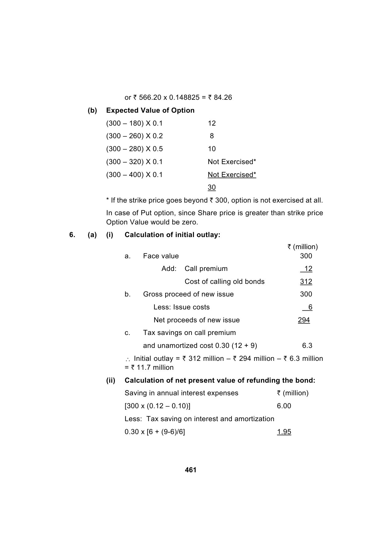 Paper 2: Advanced Financial Management — Model Test Paper 1, answer page 11