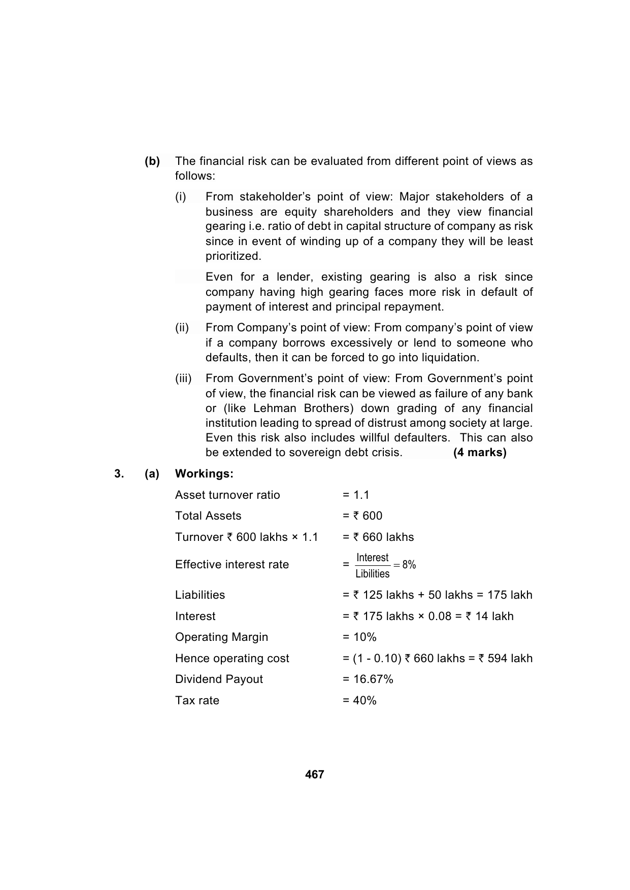 Paper 2: Advanced Financial Management — Model Test Paper 2, answer page 4