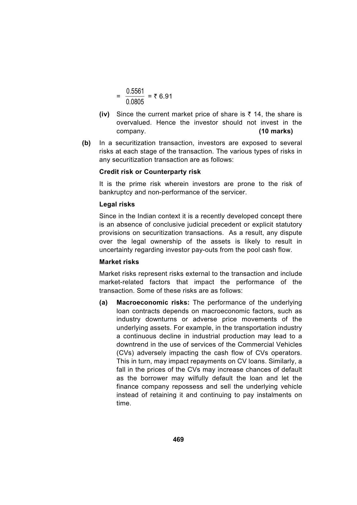 Paper 2: Advanced Financial Management — Model Test Paper 2, answer page 6