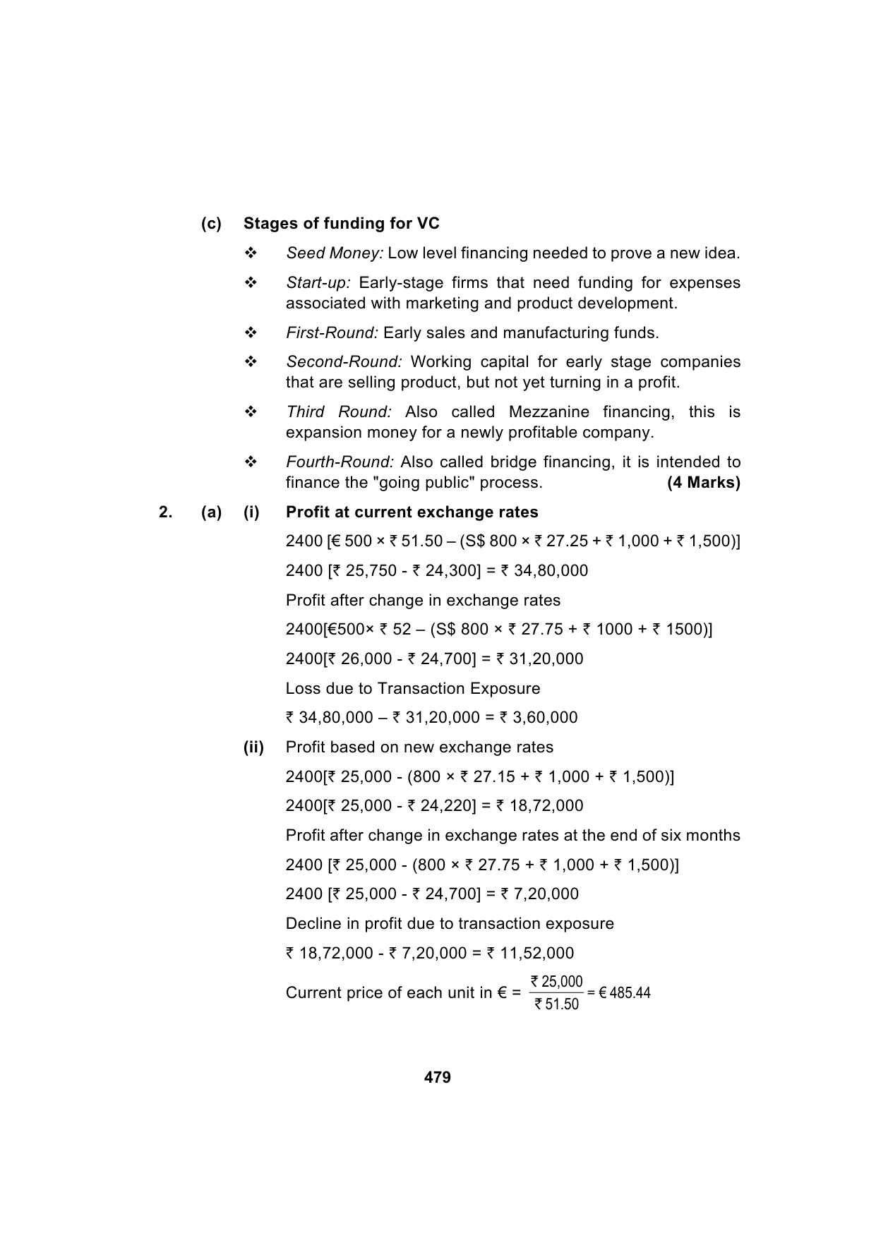 Paper 2: Advanced Financial Management — Model Test Paper 3, answer page 3